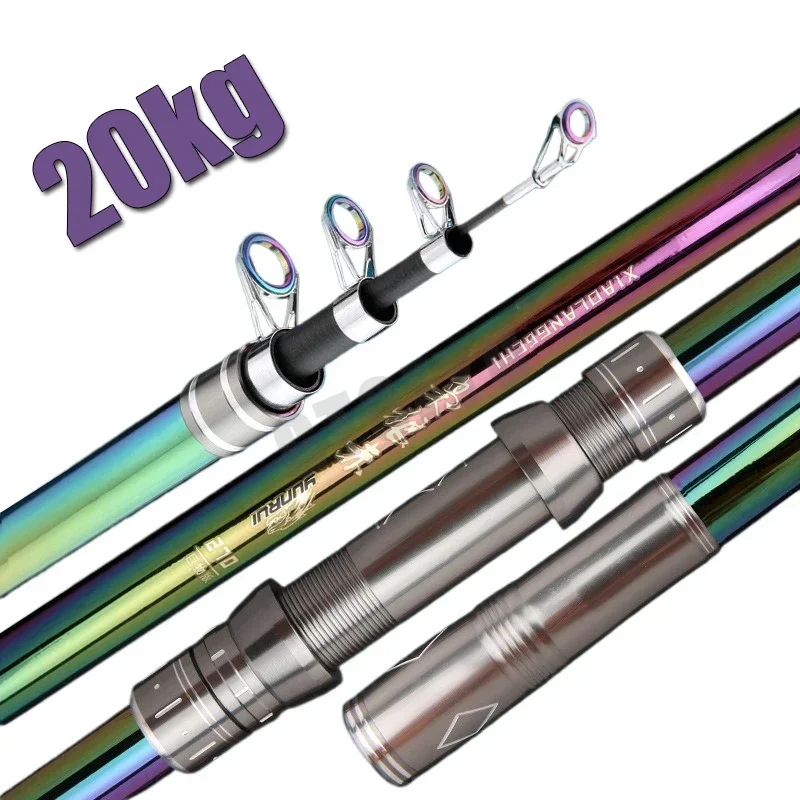 2.1m-4.5m Telescopic Spinning  - Fishing Rod Surf ulasan dan harga