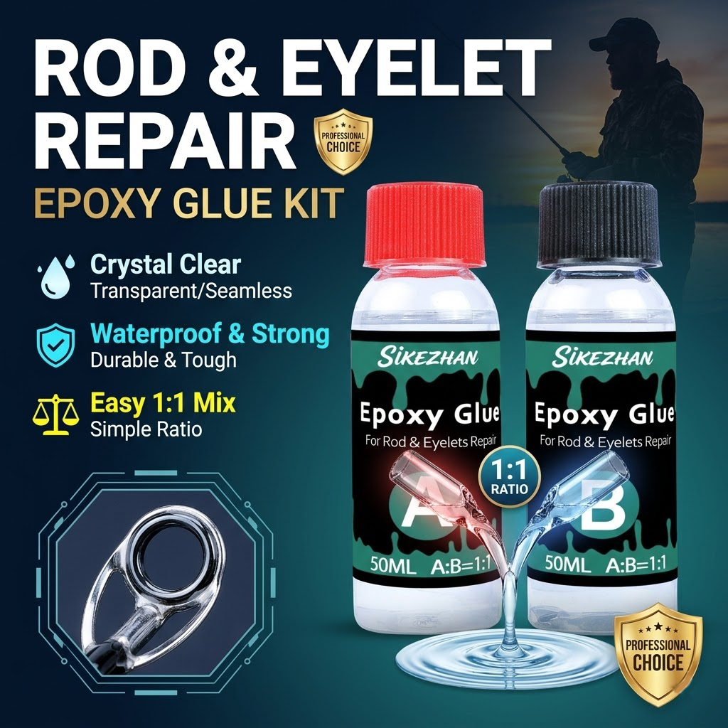 Clear 2-Part Fishing Rod Epoxy - Fishing Rod Building Kit ulasan dan harga