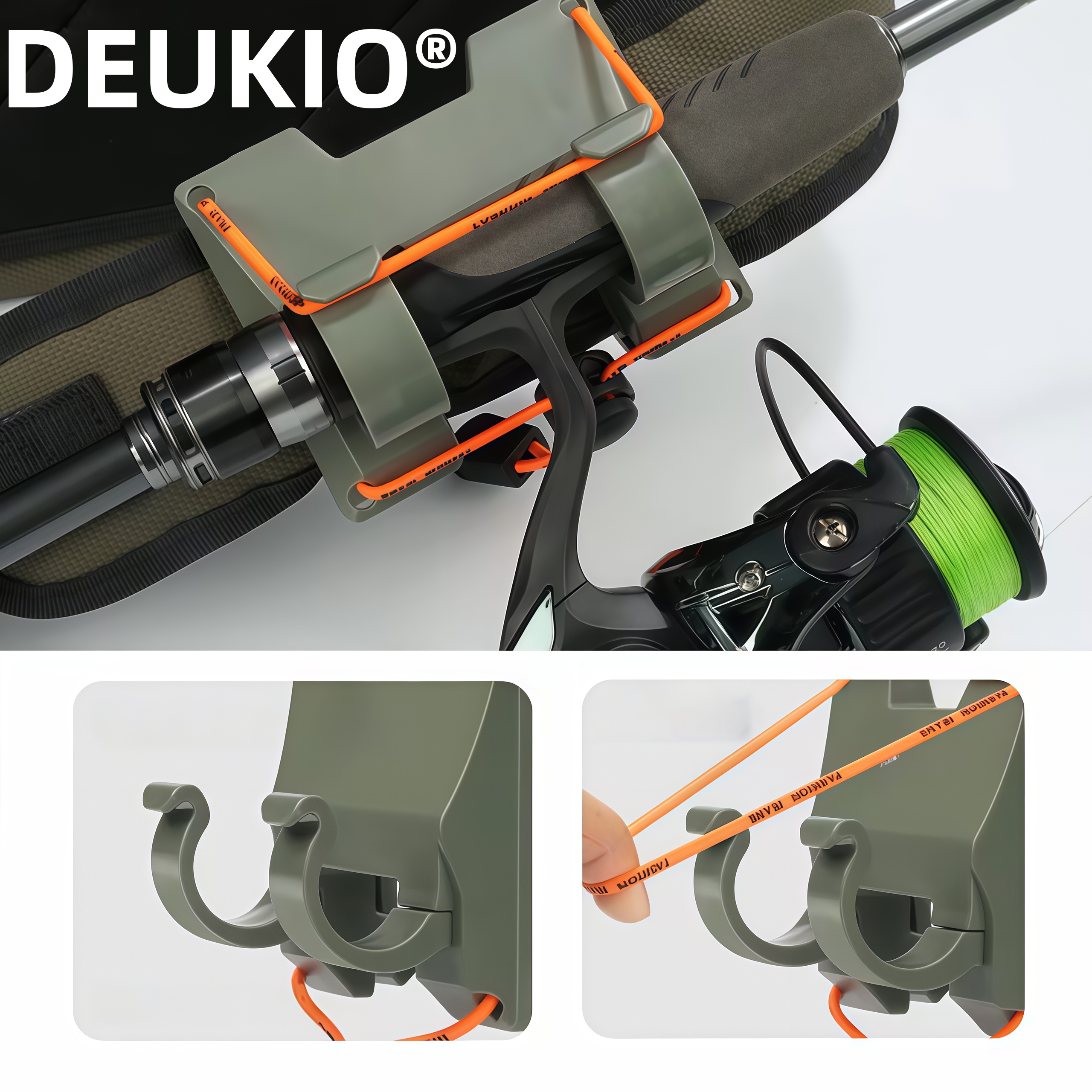 DEUKIO Outdoor Belt Clip Rod H - Fishing Rod Fly ulasan dan harga