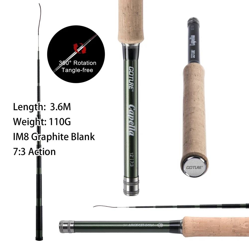 Goture 12FT Classical Tenkara  - Fishing Rod Fly ulasan dan harga